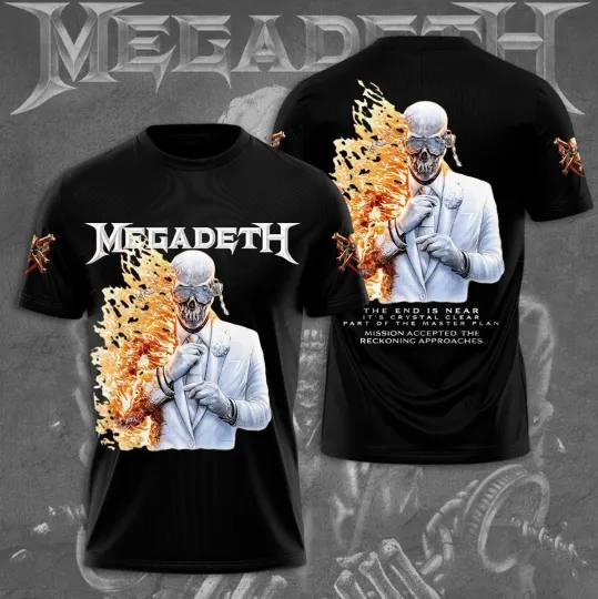 Discover Megadeth Band The End Is Near AOP T-Shirt
