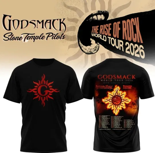 Discover Godsmack World Tour 2026 T-shirt