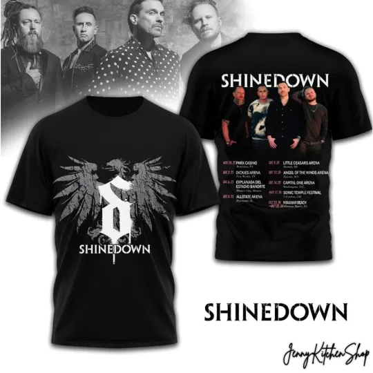 Discover Collection shine down band Tour 3D Shirt