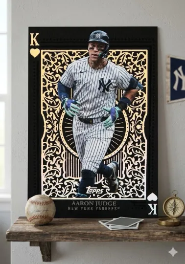 Discover Topps 2025 All Kings Aaron Judge 12x17 Poster yankees