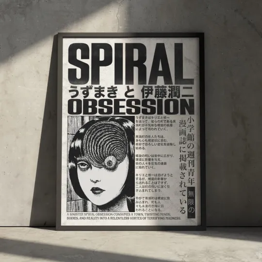 Uzumaki JunIto Horror Manga Anime Poster Wall Decor