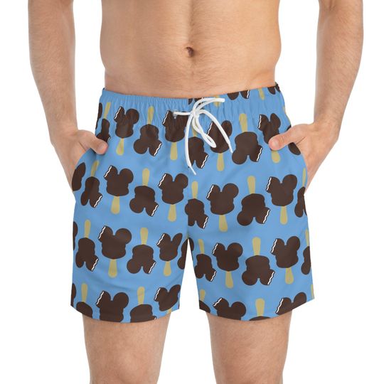Discover Men's Swim Shorts Mickey Ice Cream Bar