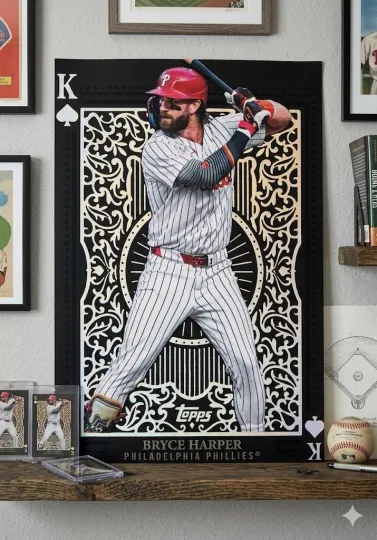 Topps 2025 All Kings Bryce Harper Poster Phillies