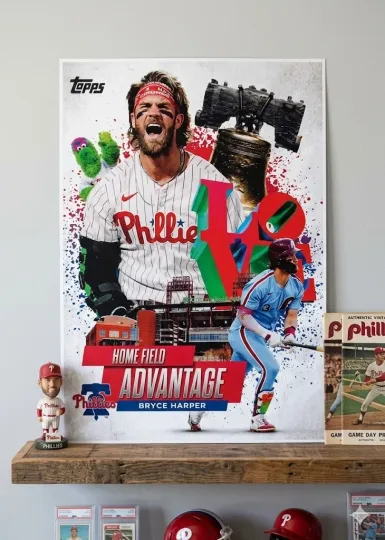 Topps 2025 Homefield Bryce Harper Poster Phillies