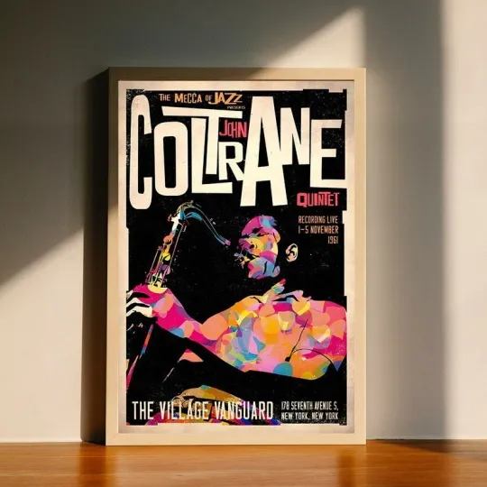 Discover John Coltrane Vintage Jazz Concert Poster | Music Poster for Fans