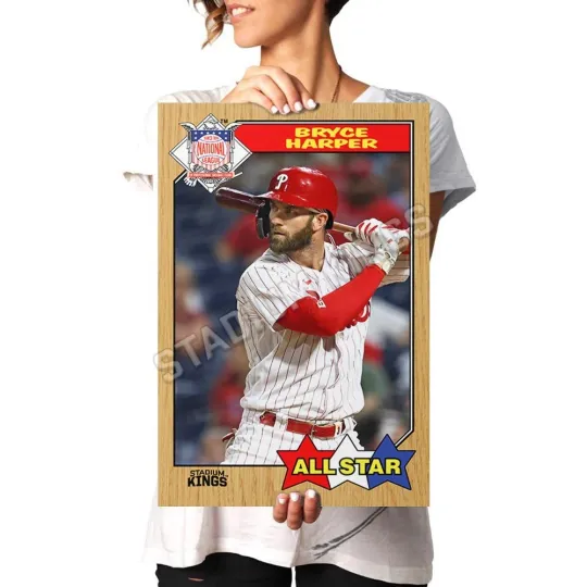 Bryce Harper Phillies All Star 1987 Baseball Poster