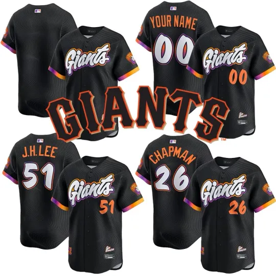 Discover Giants Men's Anthracite 2025 City Connect  Jersey