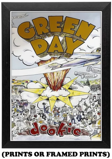 Discover Green Day Dookie Album Wall Art Poster Vertical Premium Matte Poster