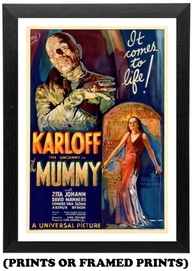 Discover The Mummy Vintage Movie Poster Vertical Poster
