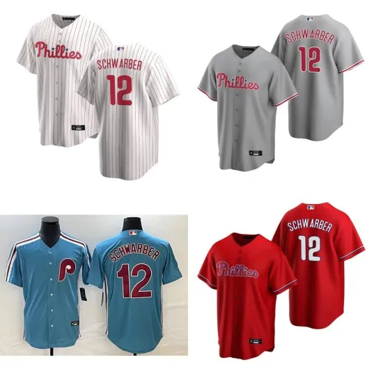 Kyle Schwarber Phillies Men Printed Jersey