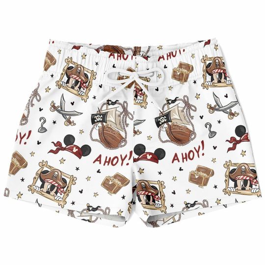 Discover Mickey and Friends Swim Trunks, Mickey DCL Boys Beach Shorts, Disney Vacation Swimwear