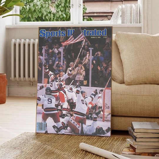 Usa Hockey, 1980 Winter Olympics Sports Illustrated Premium Matte Vertical Poster ( No Frame)