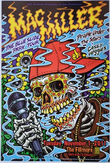 macmiller Concert Poster San Francisco 2011 F-1123 The Fillmore