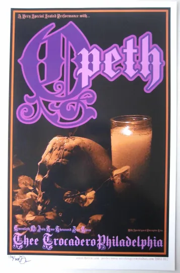 Discover Opeth Concert Poster Philadelphia 2003 Premium Matte Vertical Poster
