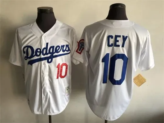 Discover #10 Ron Cey Jersey Old Classic Style White Shirts Uniform