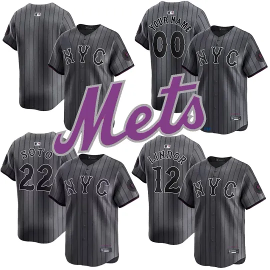 Discover Men's Metss Gray 2025 City Connect  Jersey
