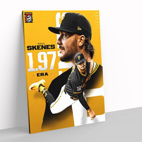 Discover Paul Skenes Pittsburgh Pirates Poster Baseball Sports Print Home Decor Art