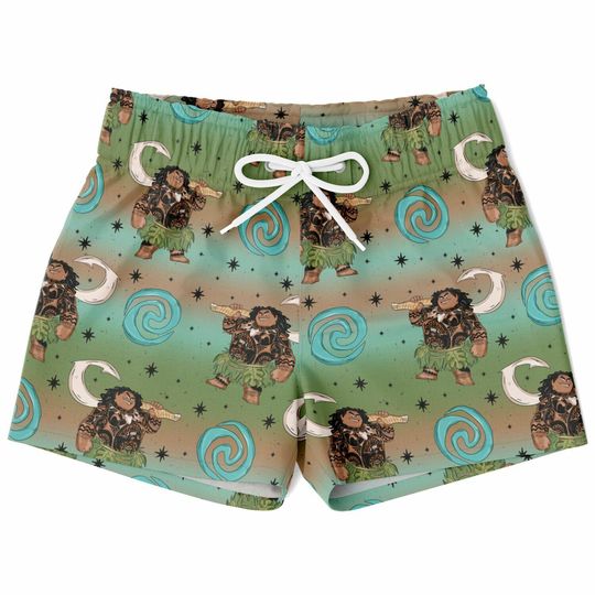 Maui Swim Trunks, Moana Boys Beach Shorts, Disney Vacation Swimwear