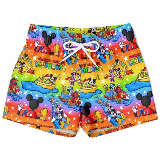 Discover Mickey Mouse Clubhouse Swim Trunks, Mickey Boys Beach Shorts, Disney Vacation Swimwear, Swim Suit Swim Trunks, Vacation Essential, Kids Swim