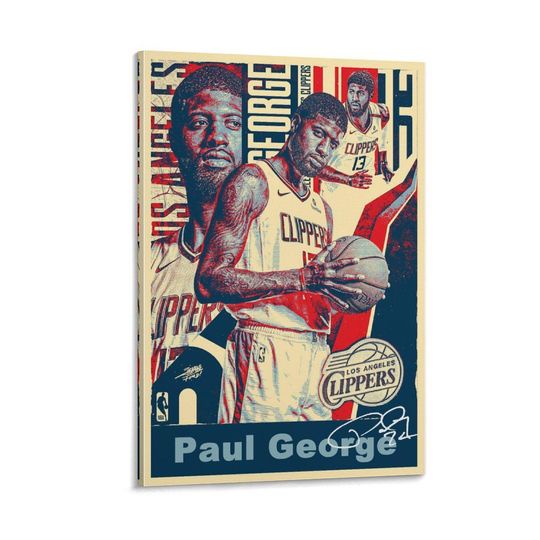 Discover Paul George Signed Poster Wall Art Print for Bedroom and Living Room Decor