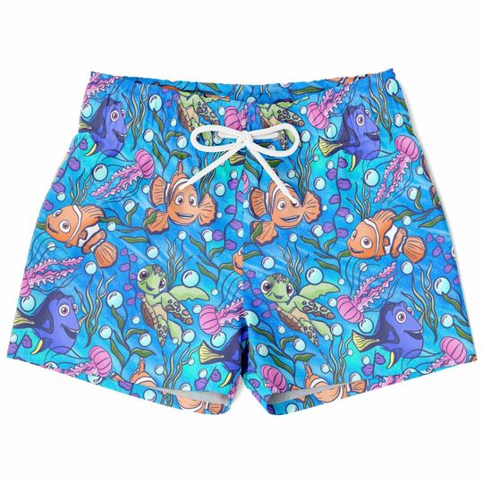 Discover Nemo Swim Trunks, Nemo Boys Beach Shorts, Disney Vacation Swimwear, Swim Suit Swim Trunks, Vacation Essentials, Kids Swim