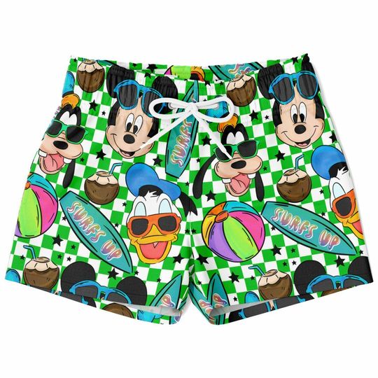 Discover Mickey and Friends Swim Trunks, Mickey Boys Beach Shorts, Disney Vacation Swimwear, Swim Suit Swim Trunks, Vacation Essentials, Kids Swim