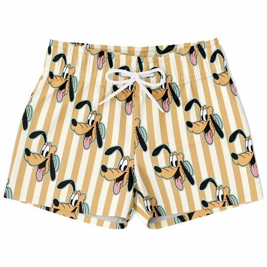 Pluto Swim Trunks, Mickey and Pluto Boys Beach Shorts, Disney Vacation Swimwear