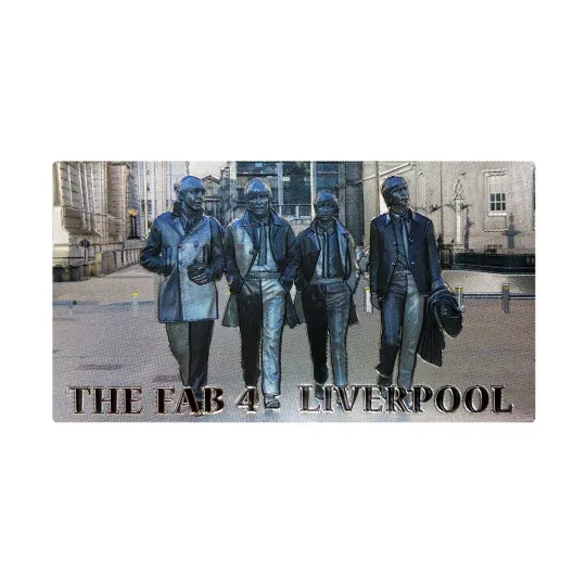 Discover Beatles Fab 4 Foil Fridge Magnet