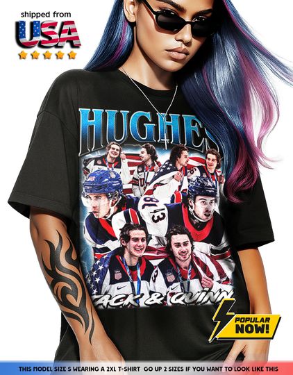 Discover Jack hughes T-Shirt, quinn hughes shirt unisex Crewneck Tee