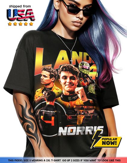 Discover Lando Norris Vintage Style T-Shirt, Unisex Crewneck Tee