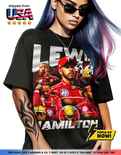 Discover Lewis Hamilton Vintage Style T-Shirt, Unisex Crewneck Tee