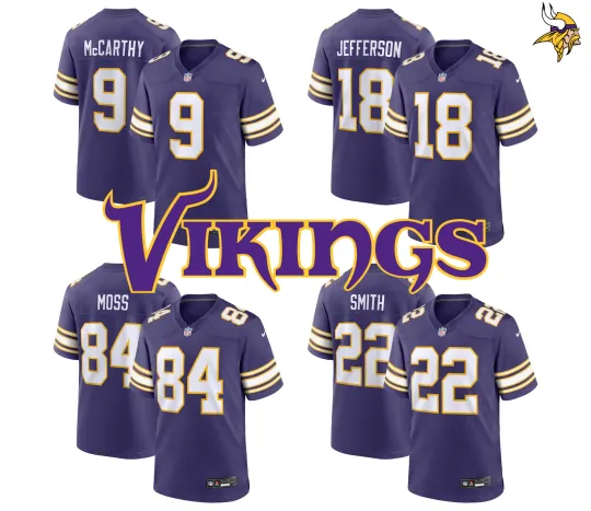 Discover Men's Vikings Football Fan Jersey – 2025  Jersey