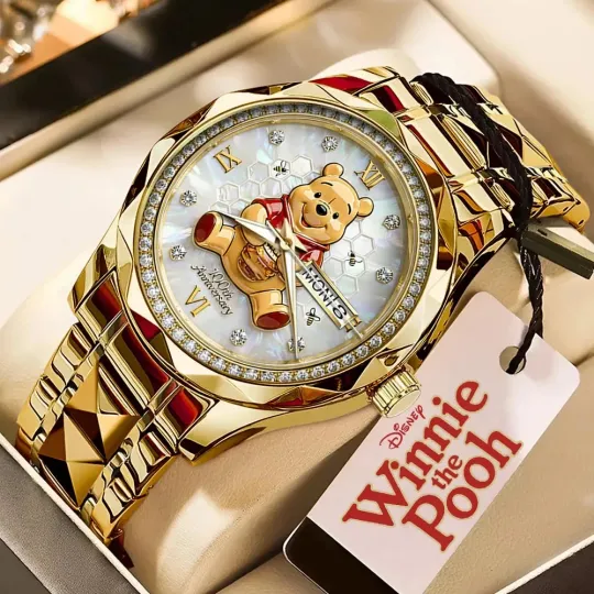 Discover Pooh 100th Anniversary Alloy Luxury Quartz Watch