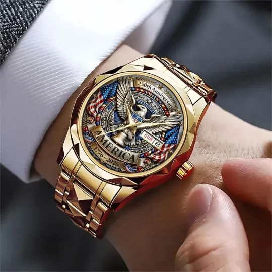 Discover America250 Alloy Luxury Quartz Watch
