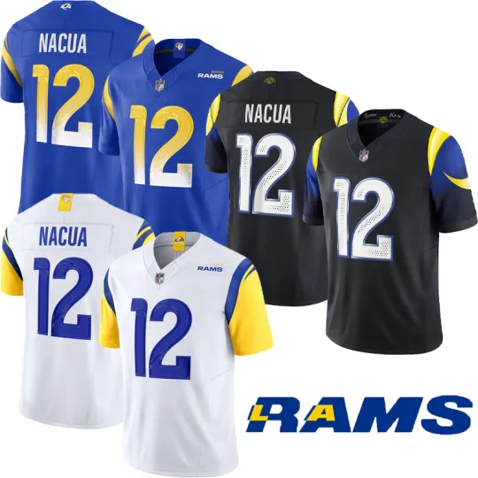 Discover Men's Ramss #12 Puka Nacua  All Player Jersey S-3XL
