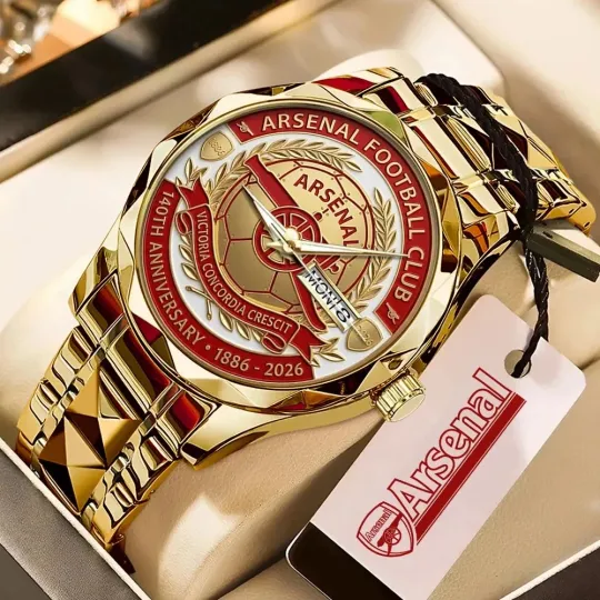 Discover Arsenal FC 140th Anniversary Alloy Luxury Quartz Watch