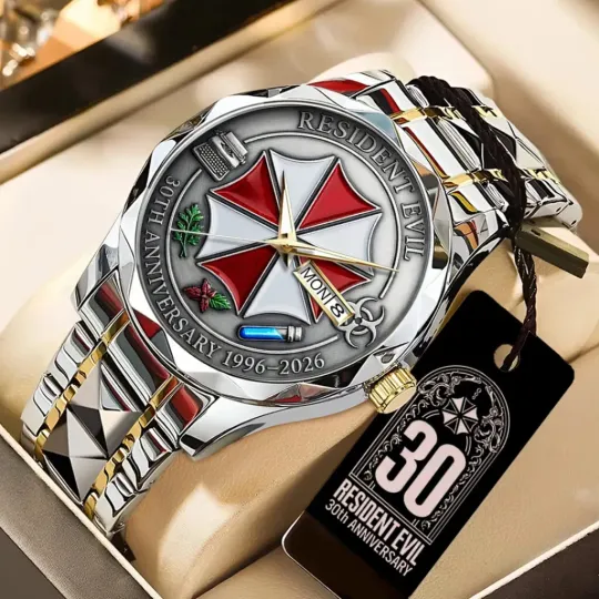 Discover Resident Evil Requiem 30th Anniversary Alloy Luxury Quartz Watch