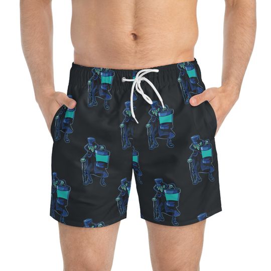 Discover Haunted Mansion Swim Trunks, Foolish Mortals Mens Beach Shorts, Disney Vacation Swimwear