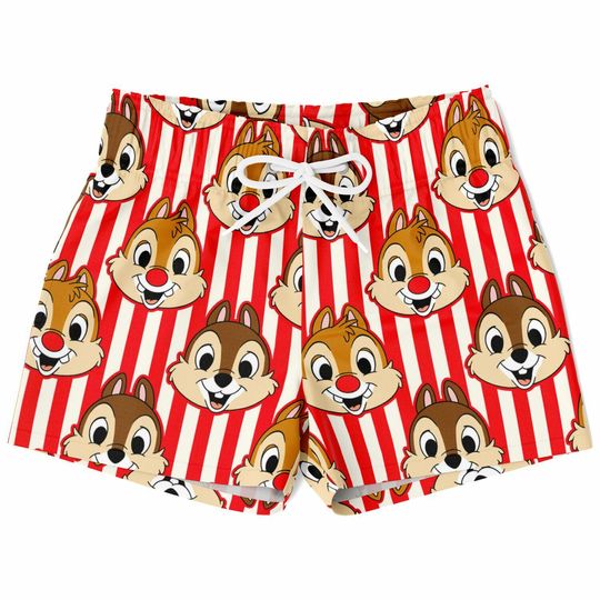 Chip and Dales Swim Trunks, Chip and Dale Boys Beach Shorts, Disney Vacation Swimwear