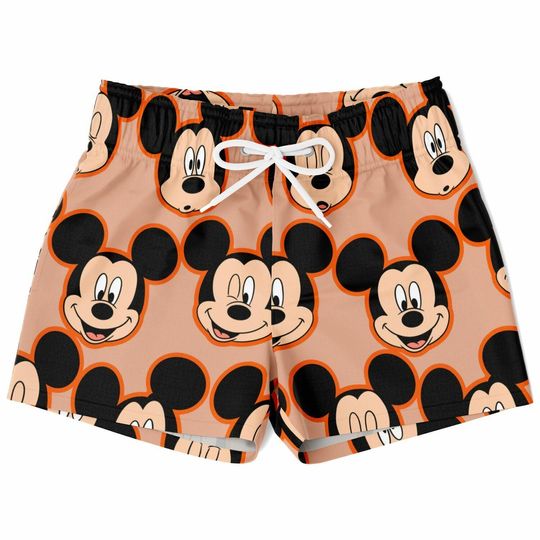 Discover Mickey and Friends Swim Trunks, Mickey Boys Beach Shorts, Disney Vacation Swimwear