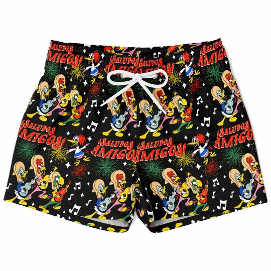 Discover Three Caballeros Swim Trunks, Stitch Boys Beach Shorts, Disney Vacation Swimwear