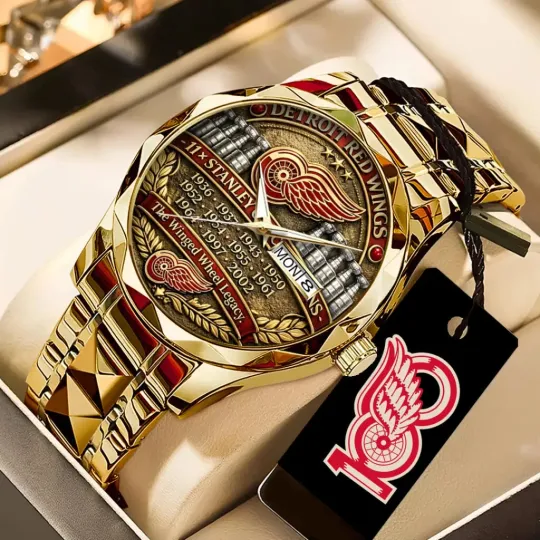 Discover Red Wings 100th Anniversary Alloy Luxury Quartz Watch