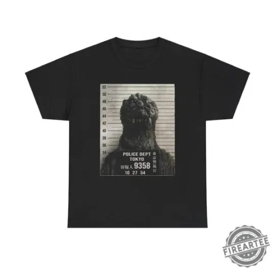 Funny Mugshot god zilla Unisex T-Shirt
