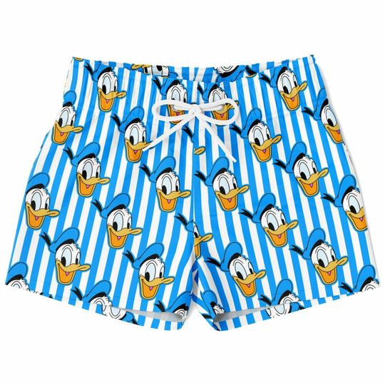 Discover Donald Duck Swim Trunks, Mickey Boys Beach Shorts, Disney Vacation Swimwear