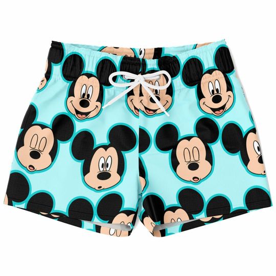 Discover Mickey and Friends Swim Trunks, Mickey Boys Beach Shorts, Disney Vacation Swimwear