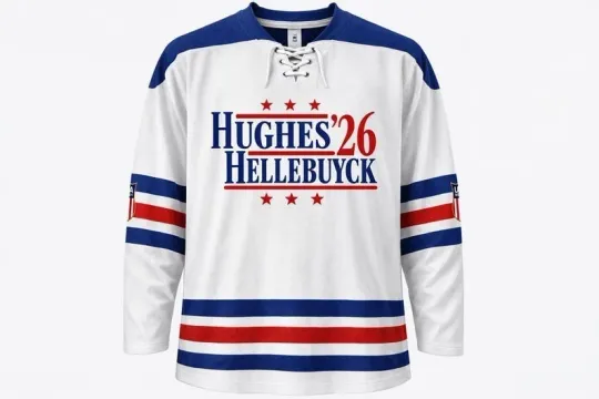 Discover Hughes & Hellebuyck USA Hockey Jersey