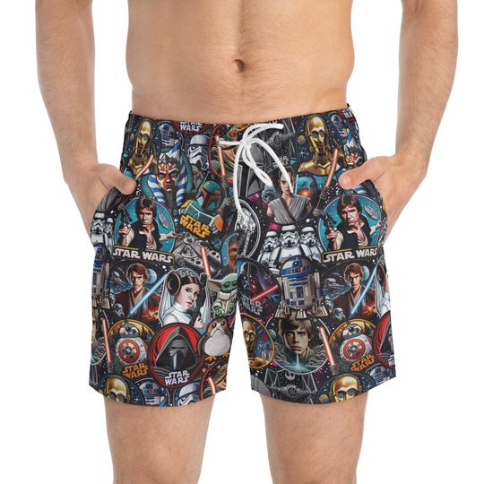 Star Wars Swim Trunks, Star Wars Mens Beach Shorts, Disney Vacation Swimwear