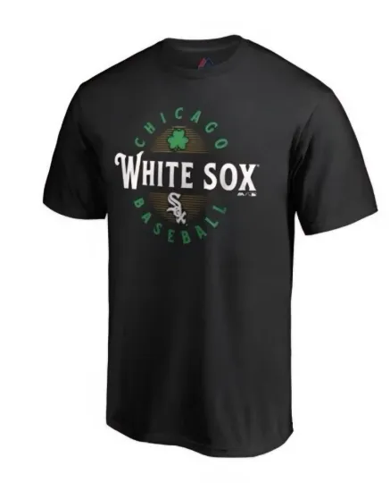 Men's Chicago White Sox Majestic Black Forever Lucky T-Shirt