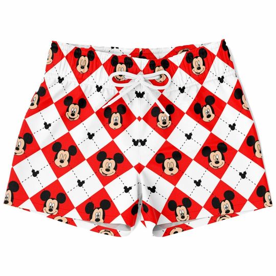 Discover Mickey and Friends Swim Trunks, Mickey Boys Beach Shorts, Disney Vacation Swimwear