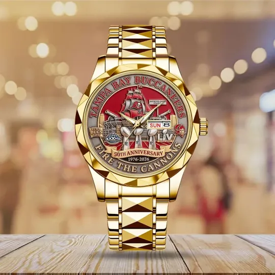 Discover Buccaneers 50th Anniversary Alloy Luxury Quartz Watch